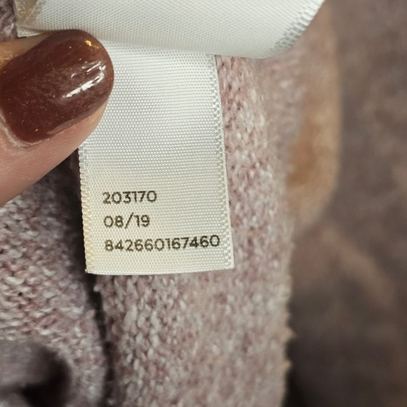 POPSUGAR Speckled Mock Neck Pullover Sweater XXL Pink Knit Long Sleeve Cozy - Picture 5 of 6